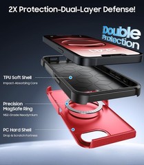 Magnetic for iPhone 17e Case Military-Grade Dual-Layer Shockproof Heavy Duty Cov