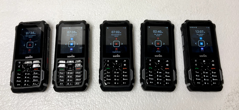Lot of 5 Sonim XP5800 16GB Sprint Rugged Smartphones