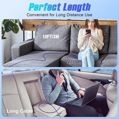 240W USB-C Fast Charger Cable for Samsung Galaxy S26, Pixel 10 Pro 10ft