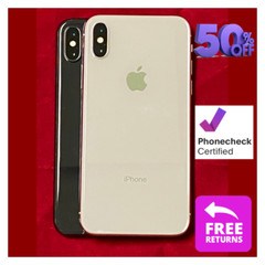 Apple iPhone X 64GB 256GB Space Gray Silver Good Unlocked Verizon T-Mobile