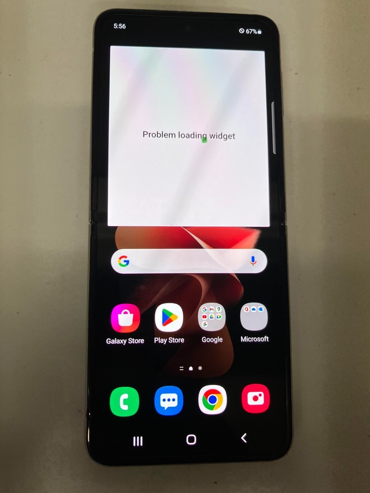 READ LIVE DEMO* Samsung Galaxy Z Flip3 – 128 GB – Cream (AT&T) ~m2097