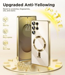 Magnetic Glossy Case for Samsung Galaxy S25 Ultra with Screen & Camera Protector