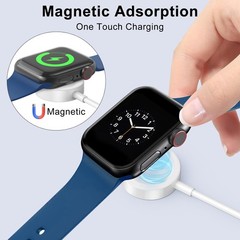 2Pack 5ft/1.5m Apple Watch Charger USB Magnetic Wireless Fast iWatch Charger Por
