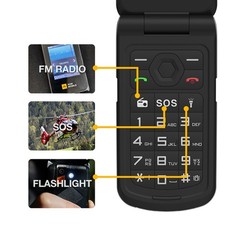 AGM M10 Flip 4G Rugged Feature Phone Large Button Large Icon Senior Basic Phone