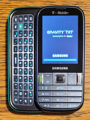 Samsung Gravity TXT SGH-T379 – Emerald Gray ( T-Mobile ) Very Rare Slider Phone