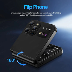 A50 PRO Flip Mobile Phone 2G GSM 2.4″ Display Auto Call Recorder Speed Dial 2 Si