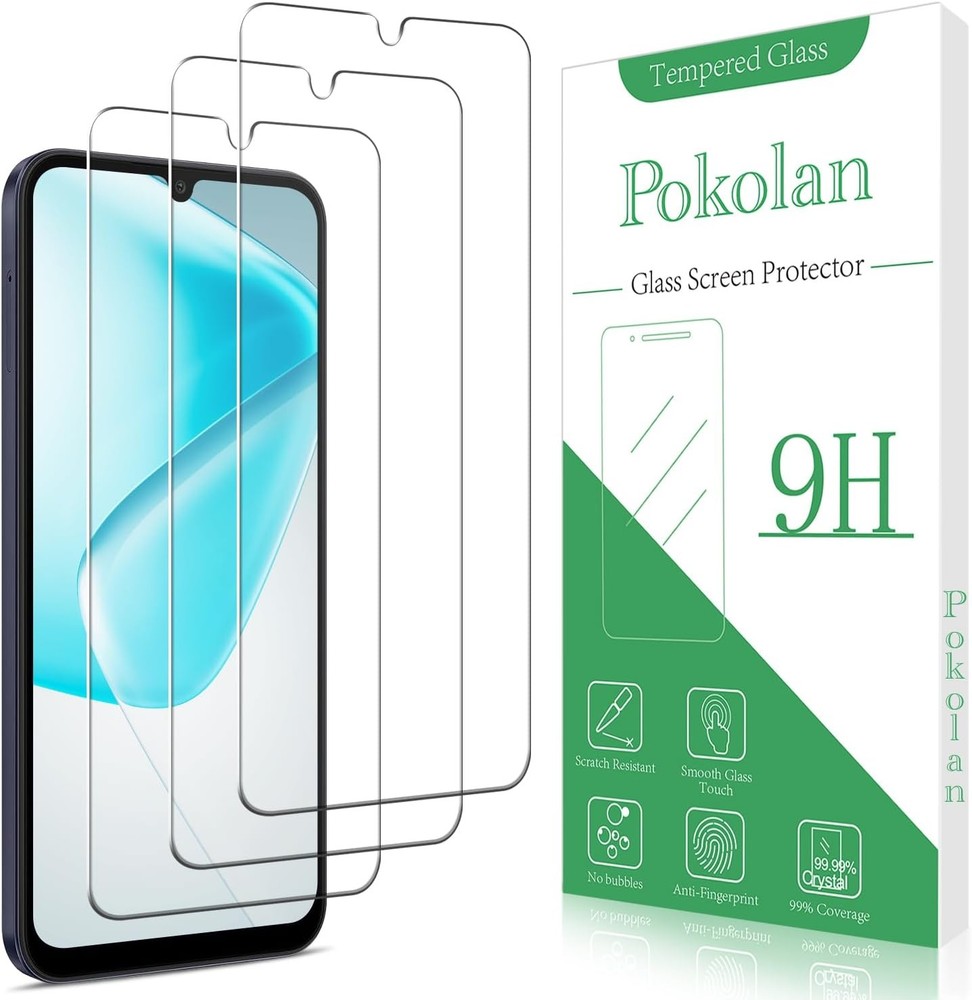 Clear 3-Pack Tempered Glass Screen Protectors for Samsung Galaxy A26 5G Anti-Scr
