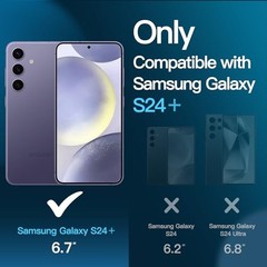 Screen Protector for Samsung Galaxy S24+ 6.7-Inch Tempered Glass, HD Clear 5G