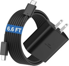 Type-C Charger Block 45W Super Fast for Samsung Galaxy Z Flip 7/Z Fold 6.6FT Cor