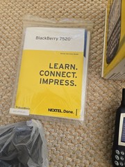 Vintage Nextel BlackBerry 7520 Smartphone – Complete Boxed Set (Collectible)