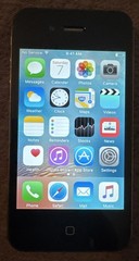iPhone 4s Black (ATT) A1387 (GSM CDMA) 16GB Very Good Used IOS 9.3.6 Button