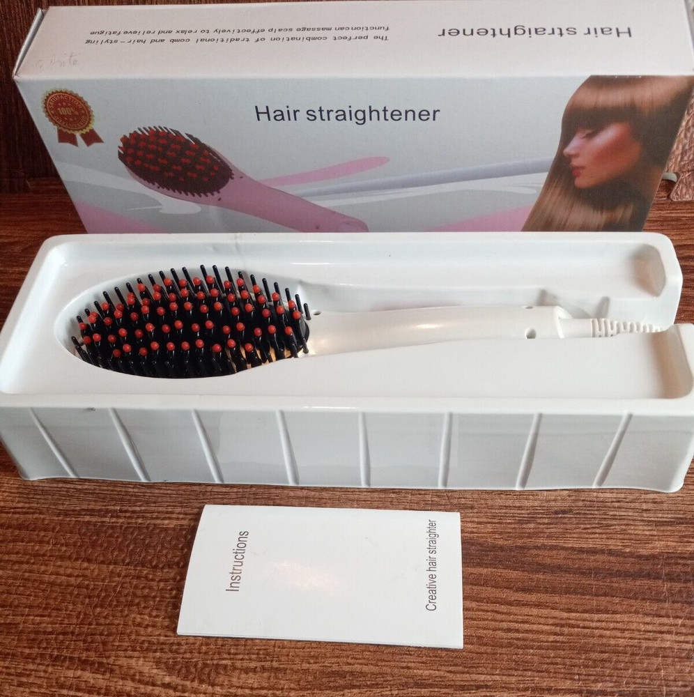 Hair Straightener Electric Paddle Brush