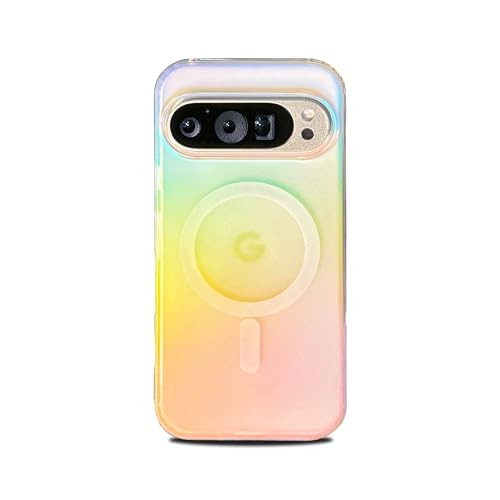 Iridescent Holographic Laser Gradient Case for Google Pixel 9 Pro XL 6.8″ Bumper