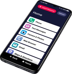 Open-Box Excellent: Lively® – Jitterbug Smart4 Smartphone for Seniors – Black