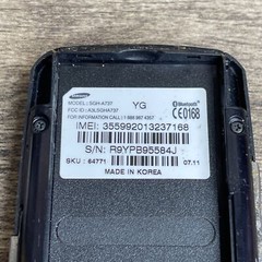 Samsung SGH-A737 Black Bluetooth 2.0″ Color Screen AT&T Slider Cellular Phone