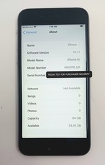 Tested & Unlocked/Clean APPLE iPHONE 6S (A1633, MKQ92LL/A) 64GB, Silver, NICE! 》