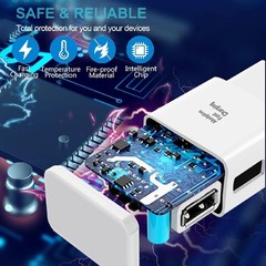 6FT Quick Type-C Wall Charger for Samsung Galaxy S9 S10 S20 S21 S22 S23 S24