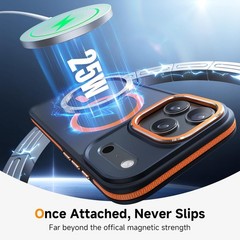 Magnetic 3 in 1 for iPhone 17 Pro Max Case with 1x Screen Protector + Camera Cov