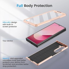 Case & Built-in Screen Protector for Samsung Galaxy Z Fold 6 Ultra-Thin Green