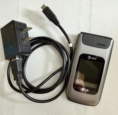 LG A340 – Black (AT&T) Cellular Flip Phone original Box-Vintage Collectible