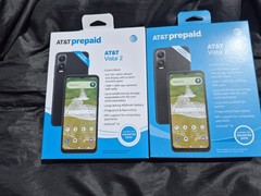 2 × AT&T Vista 2, 6.6”HD+/64GB/13MP/4000mAh/NFC Carbon Black Prepaid Phone