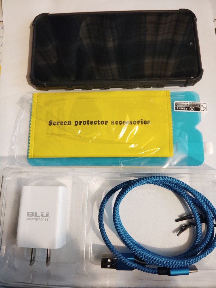BLU G90 Pro 64mb blue/purple Dual Sim unlocked – previously on T-Mobile.