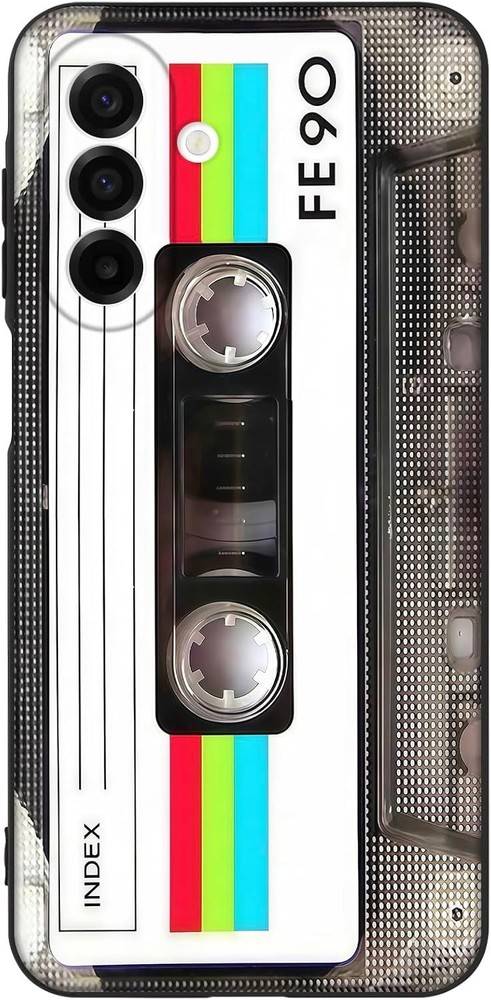 Cute Phone Case for Samsung Galaxy A17 5G, Retro Cassette Tape Design, Black