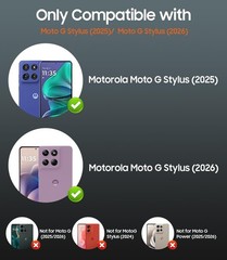 Motorola Moto G Stylus 5G 2026/2025 Case, Slim Translucent Matte Military-Grade