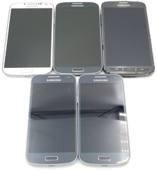 LOT OF 5 – Samsung Galaxy S4/Mini/Active (I337/I257) 16GB – AT&T – UNTESTED