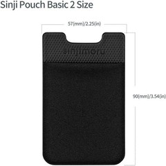 Basic Cell Phone Wallet Stick on, Card Holder for Back of iPhone Wallet Basic 2