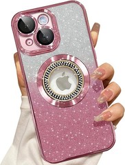 iPhone 14 Magnetic Glitter Case Full Protection Slim Shockproof Anti-Scratch Pin