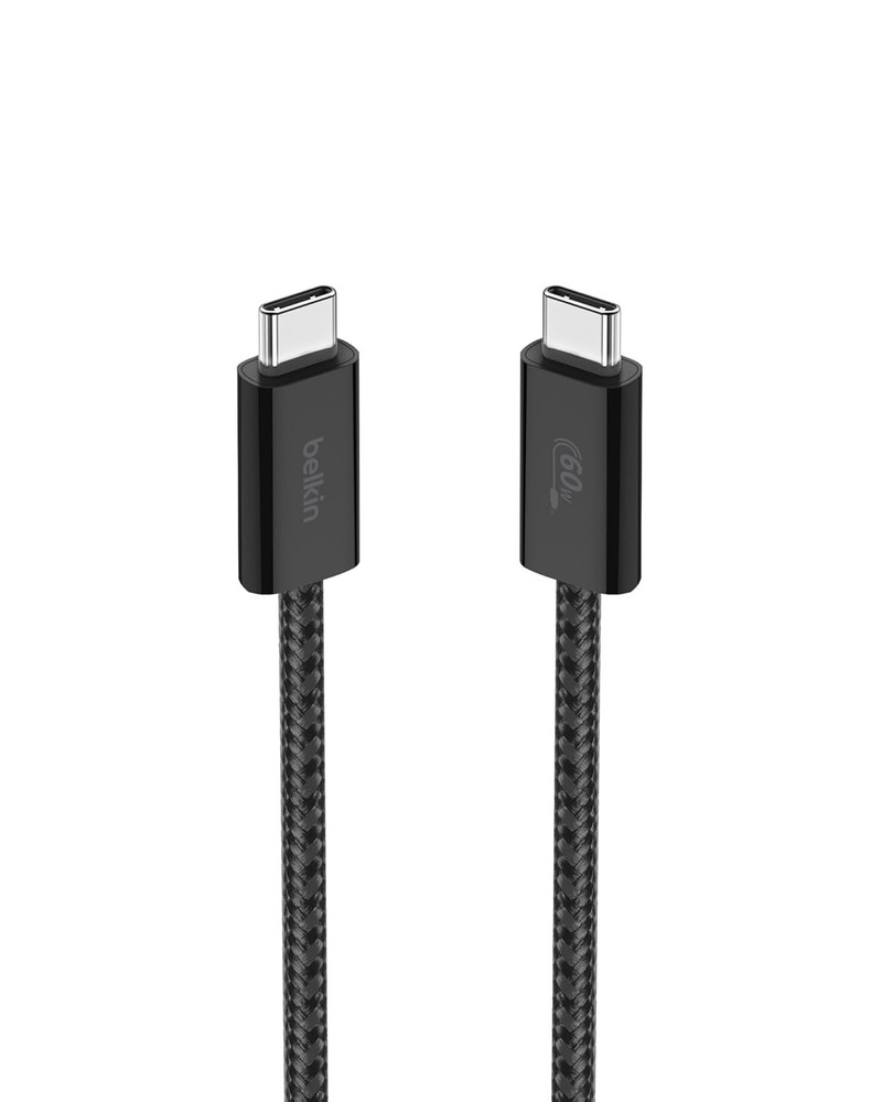 60W Type C Fast Charger for iPhone 16, Galaxy S25 3.3ft Cable