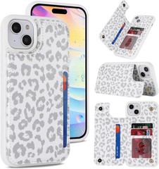 iPhone 15 Plus Wallet Phone Case with Card Holder for Women Men, RFID Blocking
