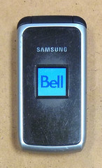 Samsung SPH-M230 – Silver and Gray ( Bell ) Very Rare CDMA Cellular Flip Phone