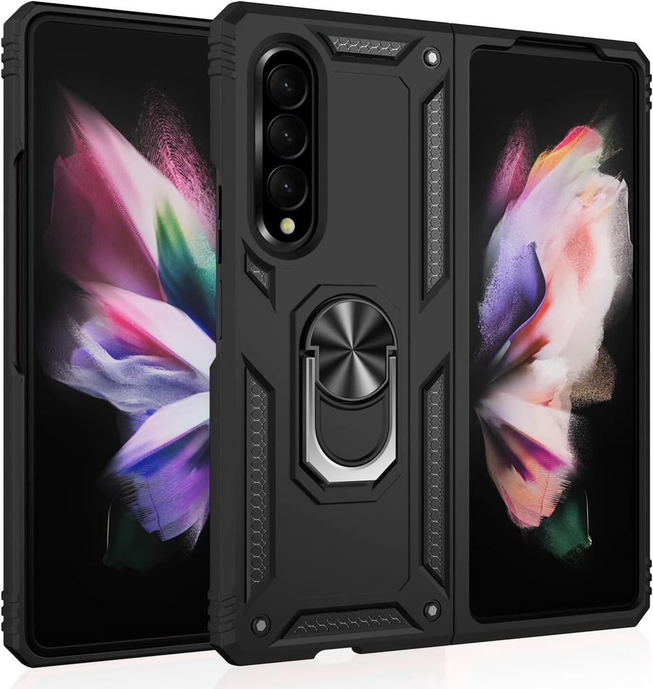 Samsung Galaxy Z Fold 3 Case with Kickstand Full Body Hard PC Stylish Shockproof