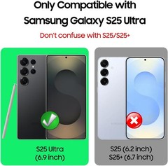 For Samsung Galaxy S25 Ultra 5G Case with Heavy Duty Shockproof Protective Cover
