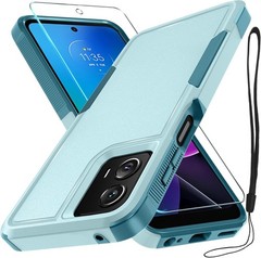 For Moto G Power 5G 2024 Case Heavy Duty+Screen Protector, Full Body Protective