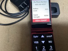 ALCATEL OneTouch Jitterbug 4043S Flip Phone RED – Seniors w/ Big Buttons NICE!!