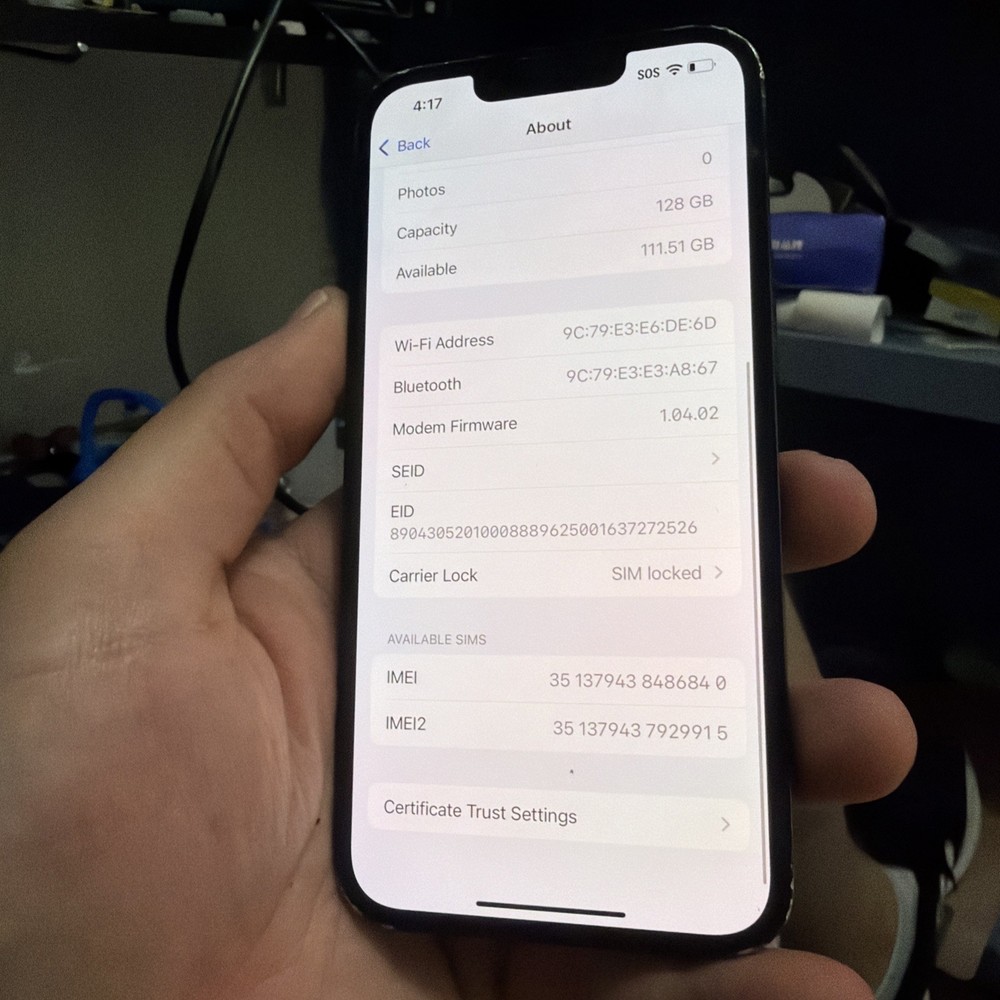 Iphone 16 E Straight Talk Locked Fair Condition Battery Health 94% All Original