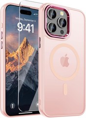 Case for iPhone 15 Pro Max with Screen Protector, Slim Shockproof Protective Cov