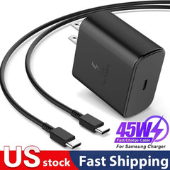 45W PD⚡Fast Wall Charger&6ft Type USB C Cable For Samsung Galaxy S22 S23 S21 N1