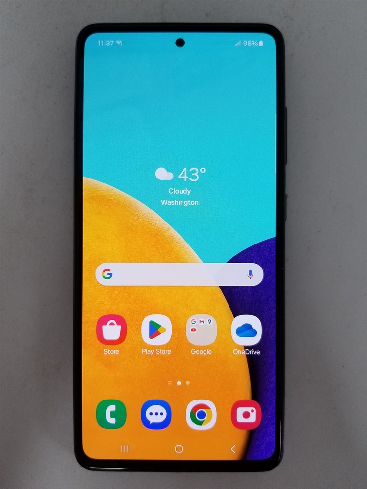 Samsung Galaxy A52 5G 128GB Black SM-A526U (Unlocked) Discounted zW2986