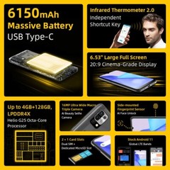 UMIDIGI Power 5S 4GB + 32GB Unlocked cell phone 6.53″ HD+ Full Screen