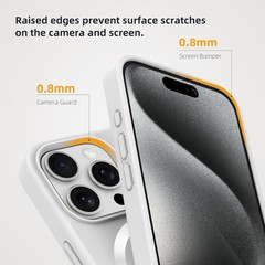 Military-Grade Shockproof Case for iPhone 14 Pro Max with Invisible Stand, White