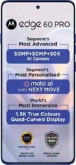 MOTOROLA Moto Edge 60 Pro 5G-Factory Unlocked Dual SIM-8GB 256GB-Dazzling Blue