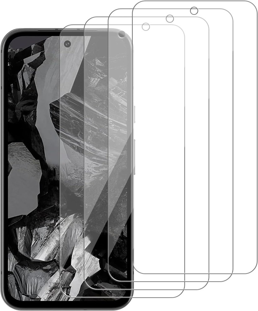 [4 PCS] Glass Screen Protector for Google Pixel 8a 9H Hardness Case Friendly Bub