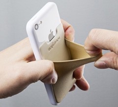 Basic Cell Phone Wallet Stick on, Card Holder for Back of iPhone Wallet Basic 2
