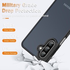 Samsung Galaxy A17 5G Case, Matte Phone Case with Screen Protector, Slim Cover