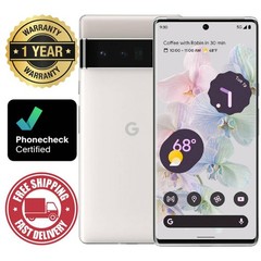 Google Pixel 6 Pro – 128 GB – Cloudy White (Unlocked) Smartphone – Very Good