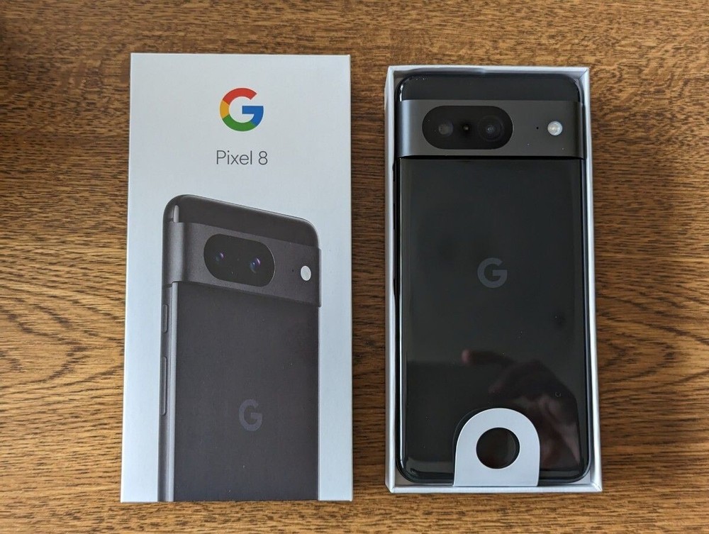 Google Pixel 8 Obsidian 128GB Google Tensor G3 Waterproof IPX8 New